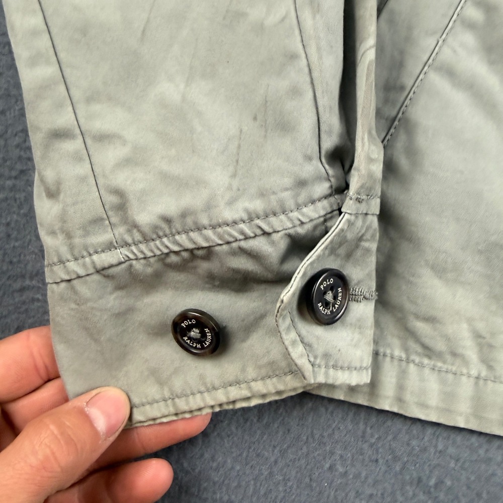 Polo Ralph Lauren Jacket Men's S Gray Full Zip Harrington Bi-Swing Twill Pony - Picture 6 of 10
